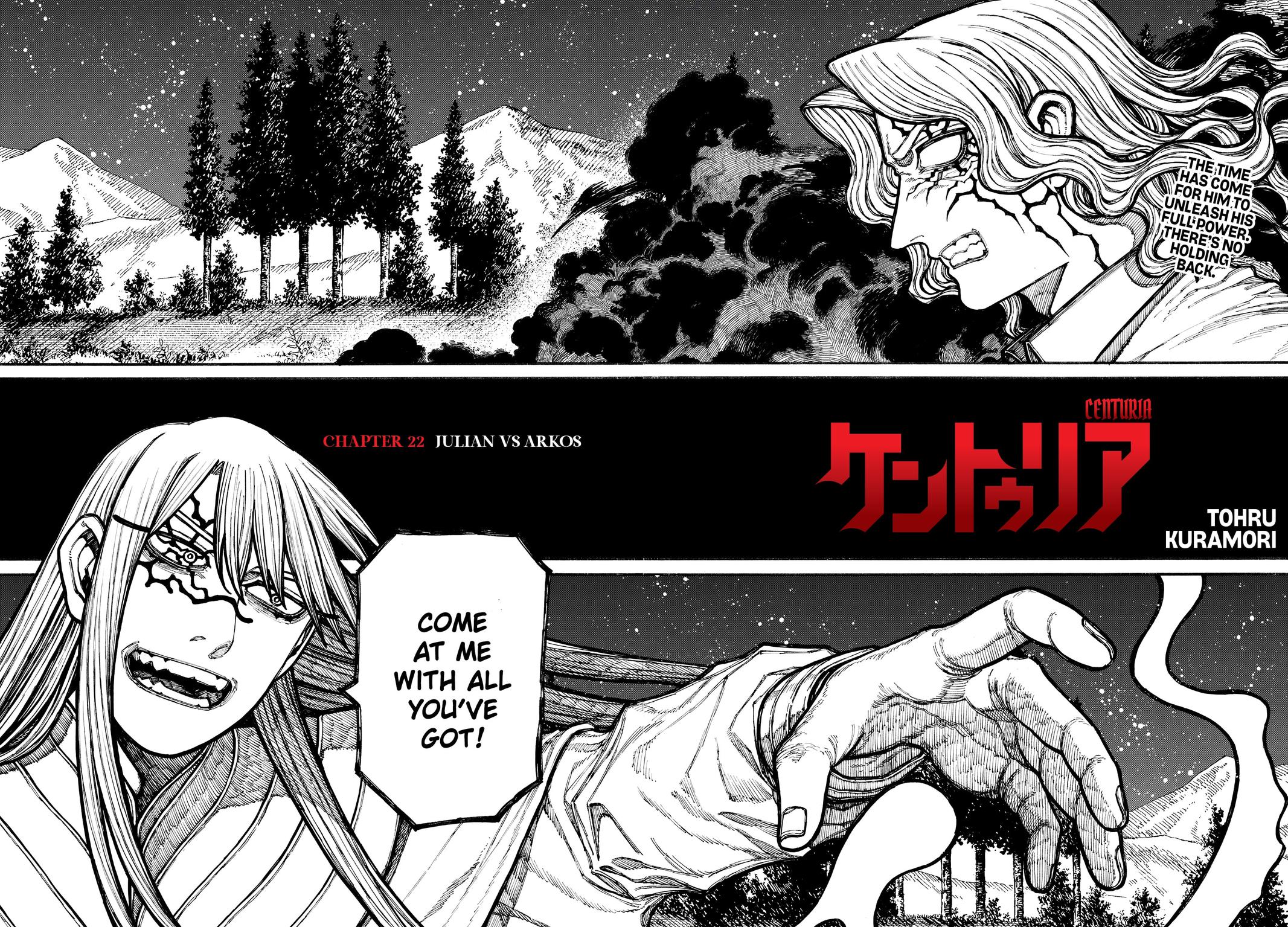 Centuria Manga Chapter 22 page 2 - Julian vs Arkos