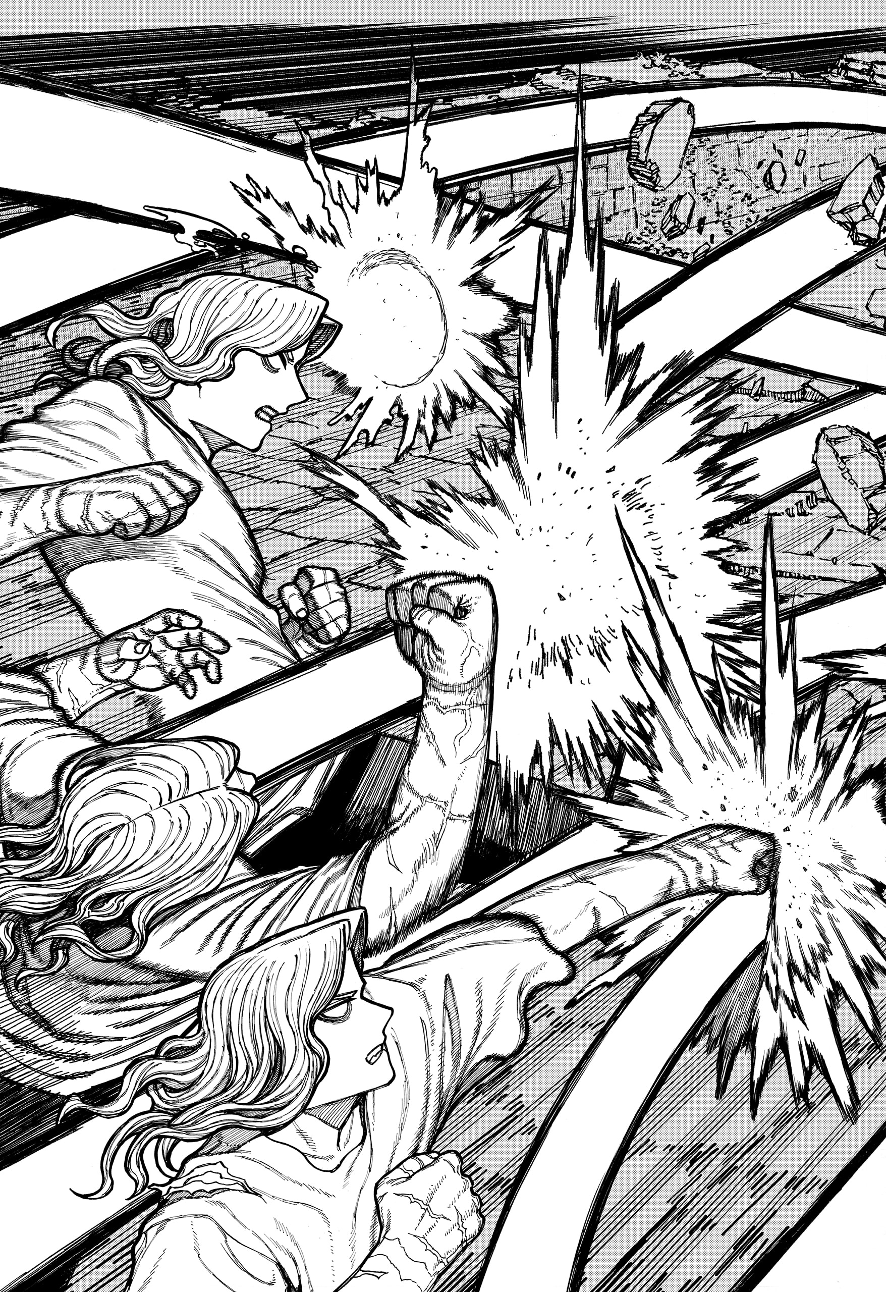 Centuria Manga Chapter 34 page 7 - Julian vs Lacrima 2