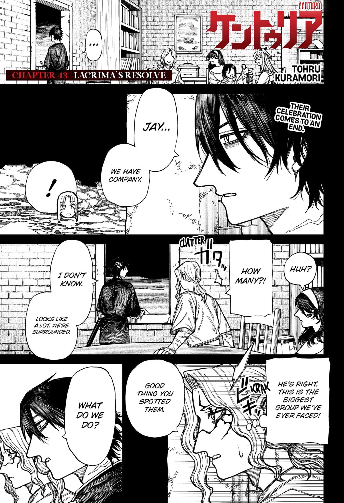 Centuria Manga Chapter 43 page 1 - Lacrima's Resolve