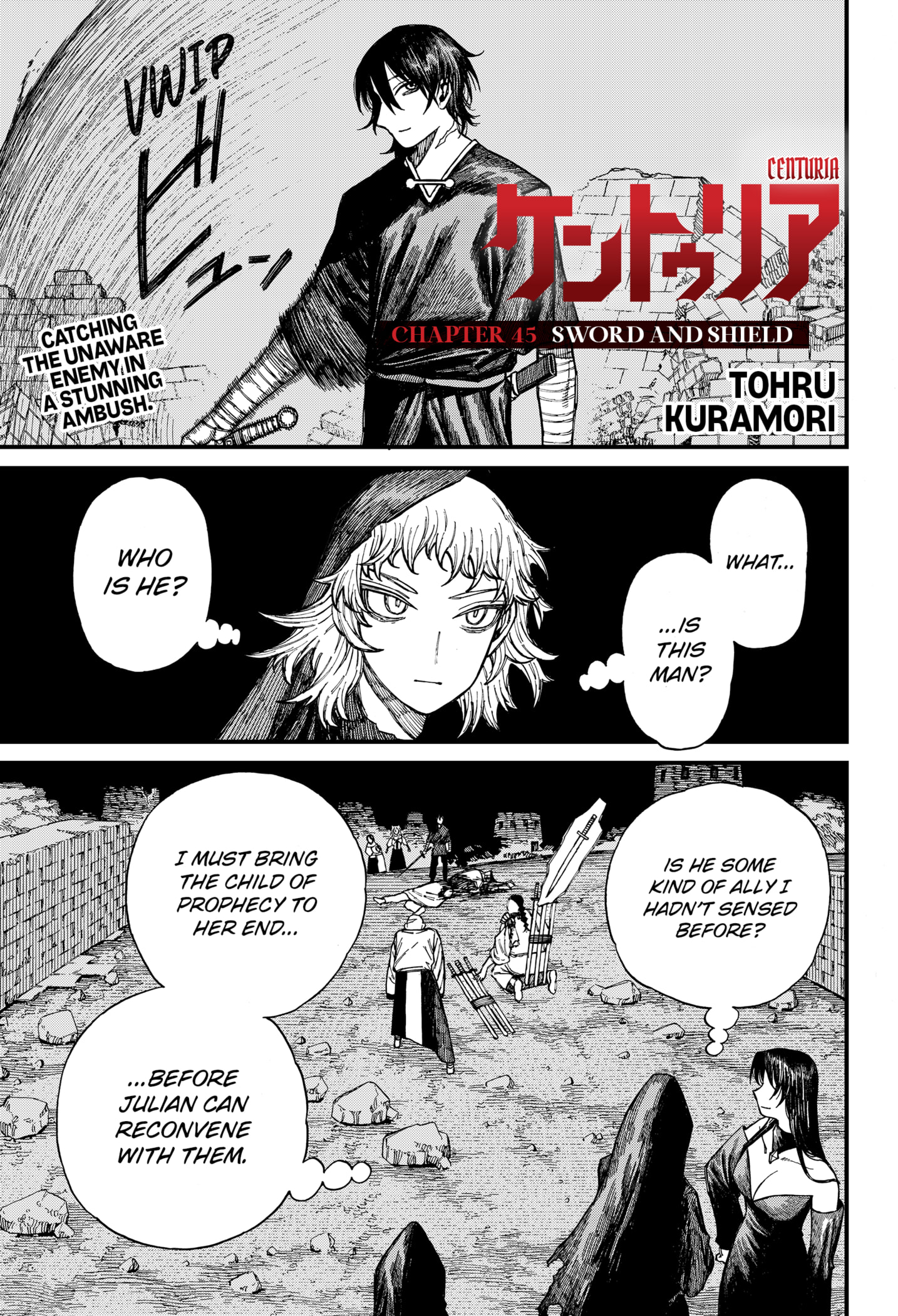 Centuria Manga Chapter 45 page 1 - Sword and Shield