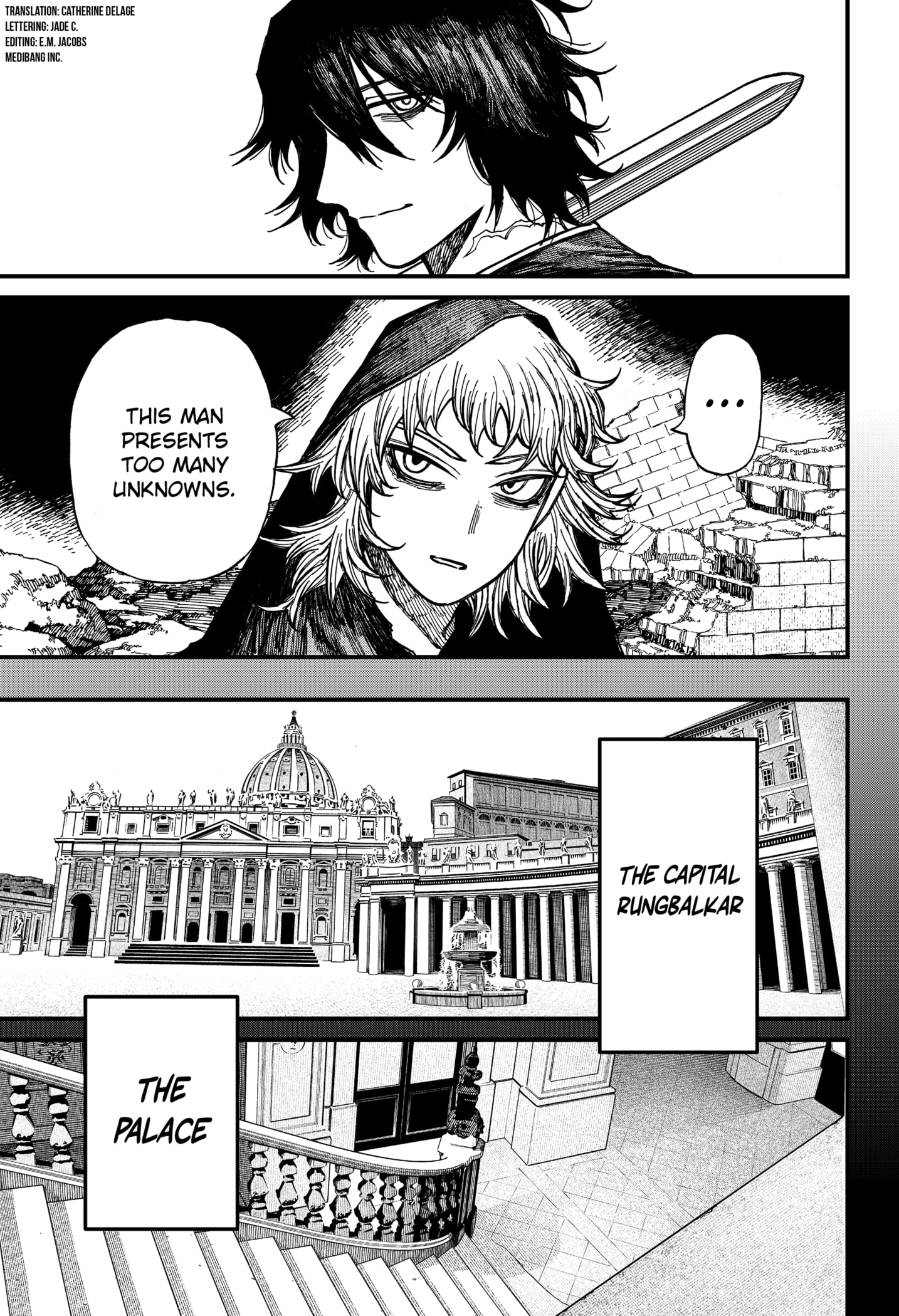Centuria Manga Chapter 46 page 3 - The Faceless Black Knight